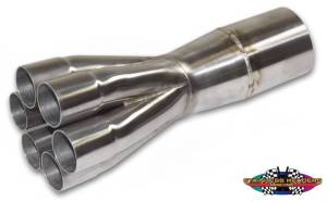 Stainless Headers - 1 1/2" Primary 6 into 1 Performance Merge Collector-16ga 304ss - Image 5