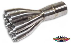 Stainless Headers - 1 1/2" Primary 8 into 1 Performance Merge Collector-16ga 304ss - Image 5