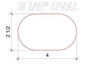 Stainless Headers - 3 1/2" Aluminum Oval Tubing - Image 3