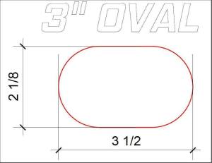 Stainless Headers - 3" Aluminum Oval Exhaust 45 Degree Bend - Image 3