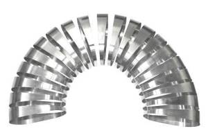 3" Oval Aluminum 180 Degree Pie Cut Kit