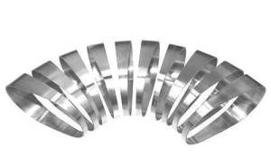 3" Oval Aluminum 90 Degree Pie Cut Kit