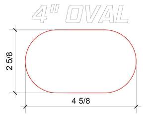 Stainless Headers - 4" Aluminum Oval Exhaust 45 Degree Bend - Image 3