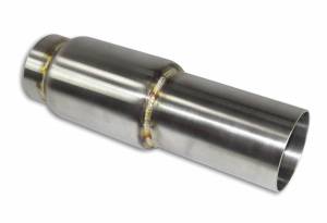 Stainless Headers - 2 1/2" Diameter x 4" Long body Race Muffler - Image 5