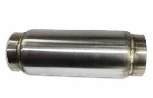 Stainless Headers - 3 1/2" Diameter x 8" Long body Race Muffler - Image 3