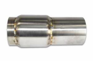 Stainless Headers - 3 1/2" Diameter x 4" Long Collector Muffler - Image 3