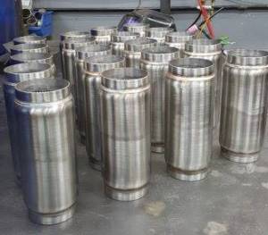 Stainless Headers - 4" Diameter x 8" Long Collector Muffler - Image 5