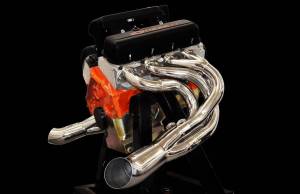 Stainless Headers - Big Block Chevy All-Competition Downswept Draster Header- 2 1/4"- 2 3/8" Stepped Header - Image 2