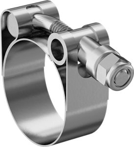 1 1/2" Flat Band Clamp- Stainless Steel