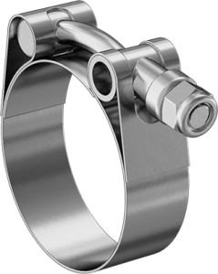 1 7/8" Flat Band Clamp- Stainless Steel