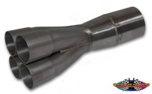 Stainless Headers - 1 3/4" Primary 4 into 1 Performance Merge Collector-16ga Mild Steel - Image 5