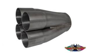 Stainless Headers - 2 3/8" Primary 4 into 1 Performance Merge Collector-16ga Mild Steel - Image 2