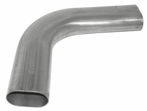 Stainless Headers - 3" Stainless Oval Exhaust 90 Degree Bend - Image 2