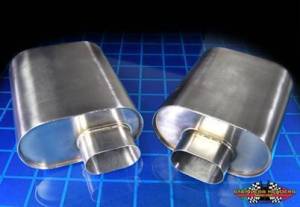 Stainless Headers - 304 Custom Stainless Steel Oval Low Profile Muffler - Image 5