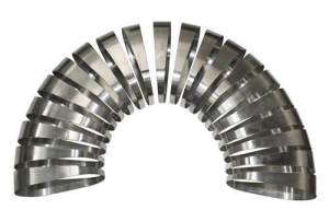 Stainless Headers - 3 1/2" Oval 180 Degree Pie Cut Kit - Image 2