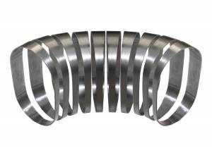 Stainless Headers - 3 1/2" Vertical Oval 90 Degree Pie Cut Kit - Image 3