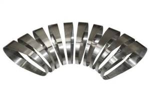 Stainless Headers - 3 1/2" Oval 90 Degree Pie Cut Kit - Image 2