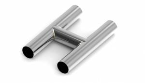 Universal 304 Stainless Steel One-Piece H-Pipe