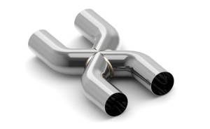 Stainless Headers - Narrow-Frame Custom 304 Stainless Steel X-Pipe - Image 2