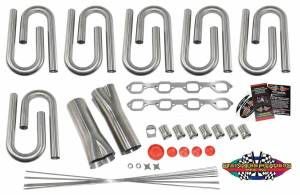 Stainless Headers - Small Block Ford-W Edelbrock Victor Senior Heads Custom Header Build Kit - Image 2