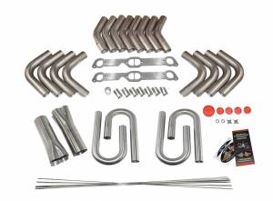 Pontiac 400/455 D-Port Custom Fender Exit Header Build Kit