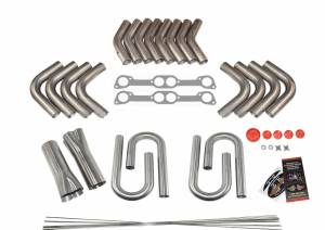 Pontiac 400/455 Ram Air II/IV Round Port Custom Fender Exit Header Build Kit