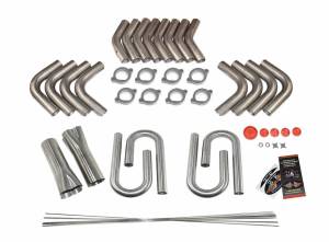 Small Block Chevy CFE/SBX 15 Degree Fender Exit Header Build Kit