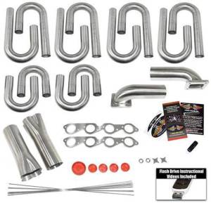 Stainless Headers - Big Block Chevrolet Round Port Custom Turbo Header Build Kit - Image 2