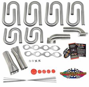 Stainless Headers - Big Block Chevy 5.0" Bore Space Custom Turbo Header Build Kit - Image 2