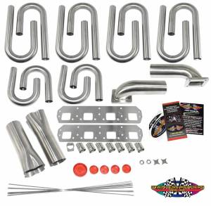 Stainless Headers - Mopar 426 Hemi D4 Raised Square Port Custom Turbo Header Build Kit - Image 2