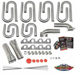 Stainless Headers - Small Block Ford- 351C 2v Small Oval Port Custom Turbo Header Build Kit - Image 2