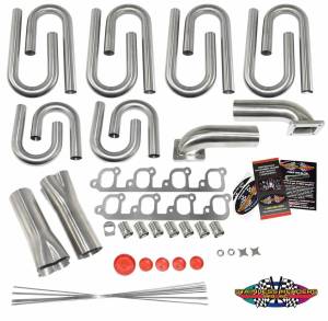 Stainless Headers - Small Block Ford- Cleveland 2v Large Oval Port Custom Turbo Header Build Kit - Image 2