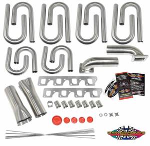 Stainless Headers - Small Block Ford- Cleveland 4v Small Square Port Custom Turbo Header Build Kit - Image 2