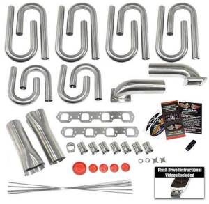 Stainless Headers - Small Block Ford- TrickFlow Twisted Wedge/High-Port Custom Turbo Header Build Kit - Image 2