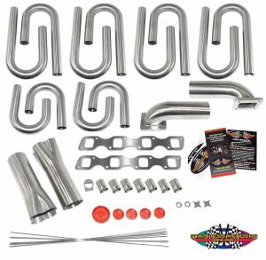 Stainless Headers - Small Block Ford- Windsor Raised Port Custom Turbo Header Build Kit - Image 2