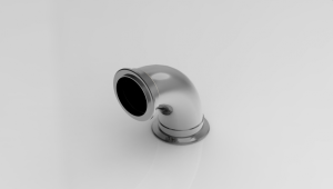 2 1/2" V-Band 90 Degree Turbo Elbow