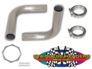 Stainless Headers - 3 1/2" Stainless Steel Bullhorn Kit - Image 3