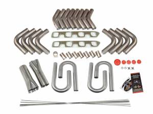 Small Block Ford 351-C 4BBL Sq. Port -Boss 302- Custom Fender Exit Header Build Kit