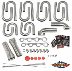 Stainless Headers - Small Block Ford-W Edelbrock Victor Senior Heads Custom Turbo Header Build Kit - Image 4