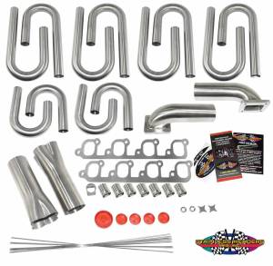 Small Block Ford- Cleveland 2v Large Oval Port Custom Turbo Header Build Kit