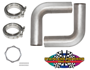 Stainless Headers - 4 1/2" Stainless Steel Bullhorn Kit - Image 3