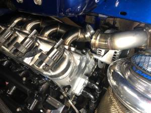 Chevy LS Turbo Header- Angled Outlet