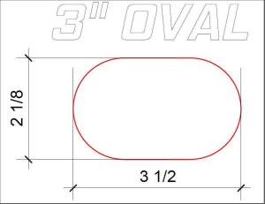 Stainless Headers - 3" Aluminum Oval Tubing - Image 2