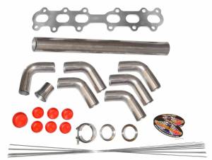 Stainless Headers - Toyota 2JZ-GTE Front Mount Turbo Manifold Build Kit - Image 6