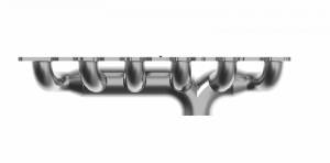 Ford 300/4.9L Inline 6  Turbo Header- Front Exit