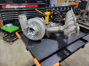 Ford 300/4.9L Inline 6  Turbo Header- Front Exit